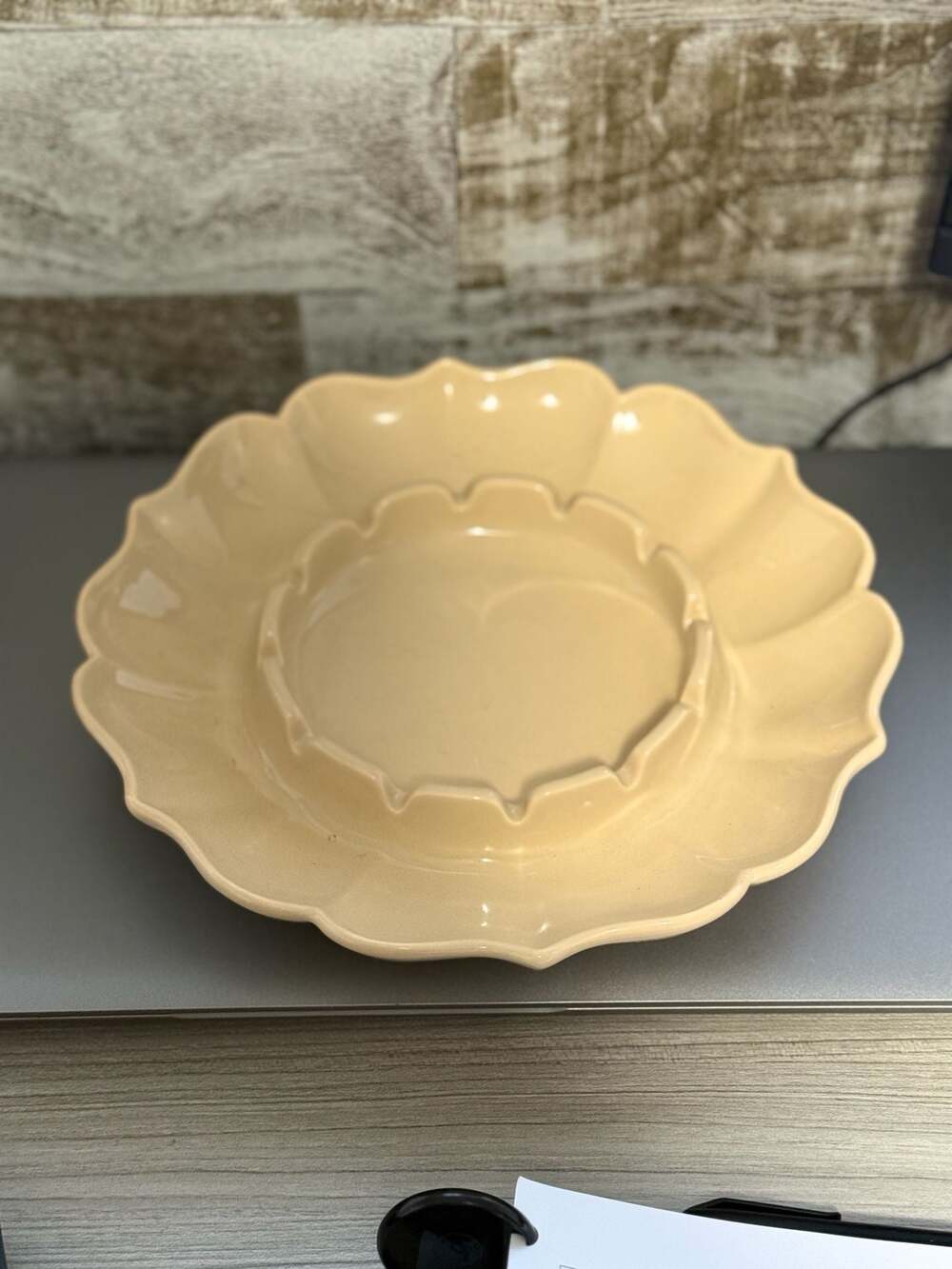 Haeger Vintage Floral Tray